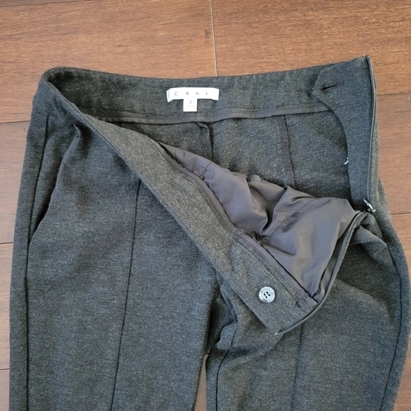 CAbi Dark Gray Aubrey Ponte Side Zip Skinny Stretch Pants #967 Women's Size 2 - Picture 8 of 12